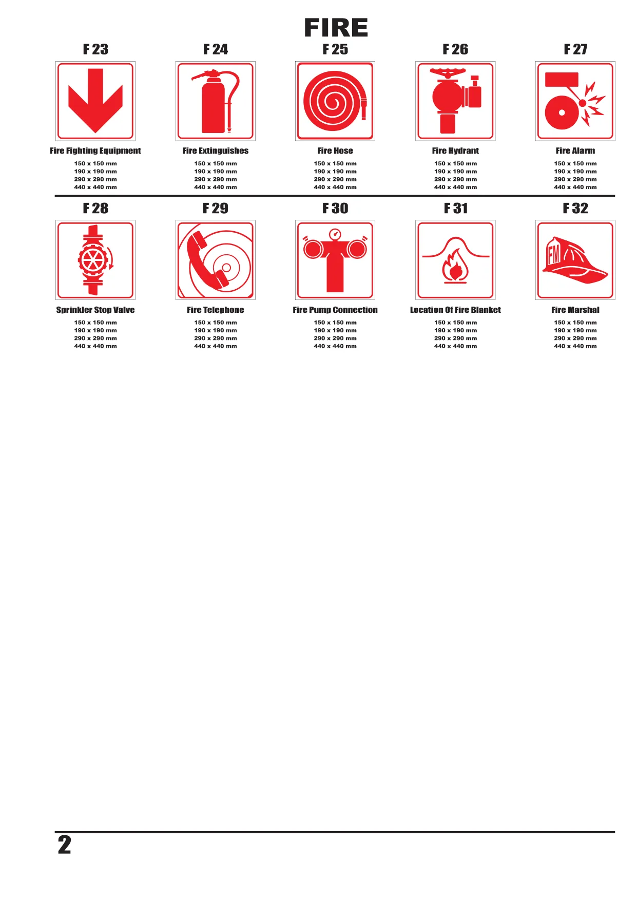 Catalogue page 3 — Fire