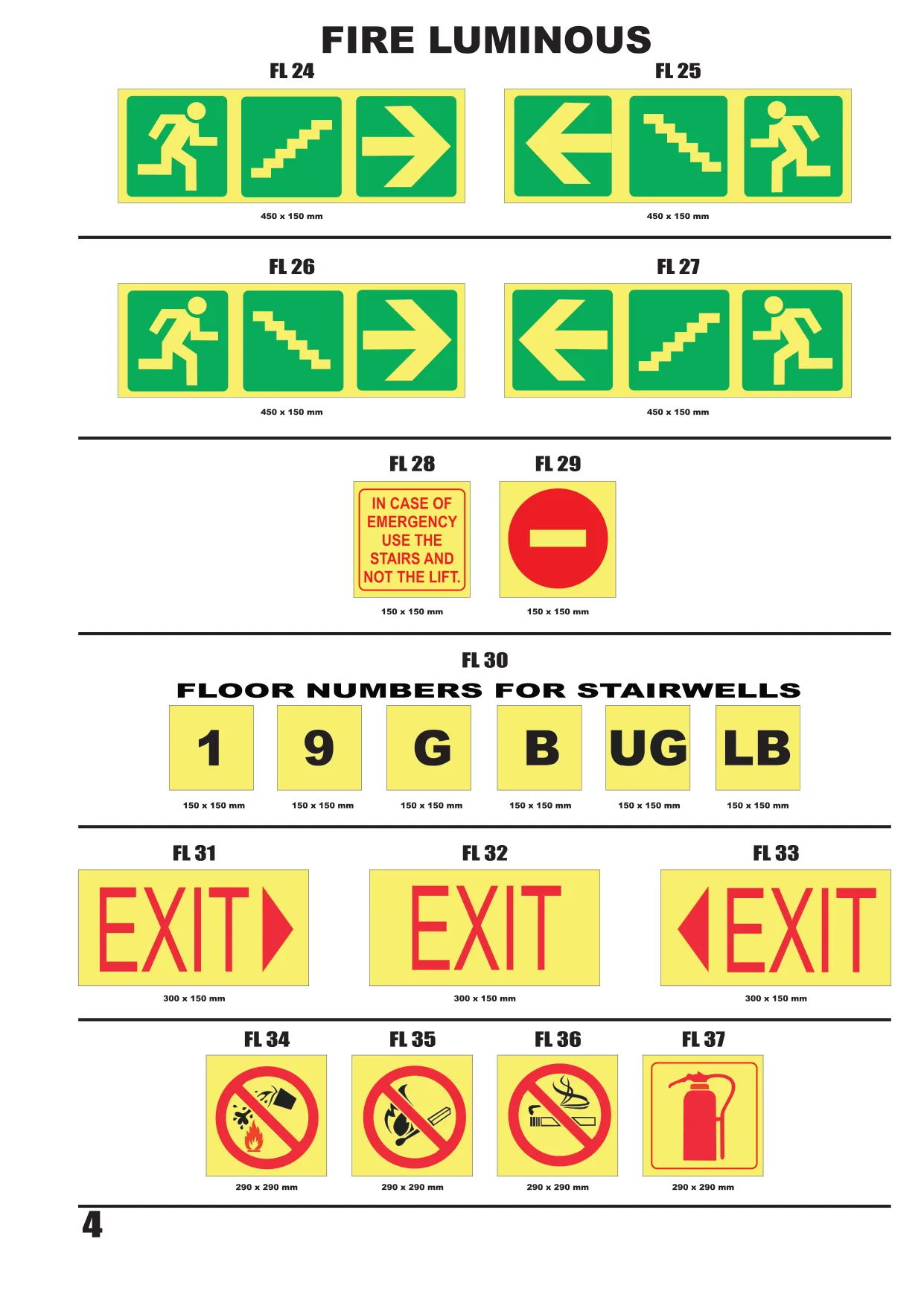 Catalogue page 5 — Fire Luminous