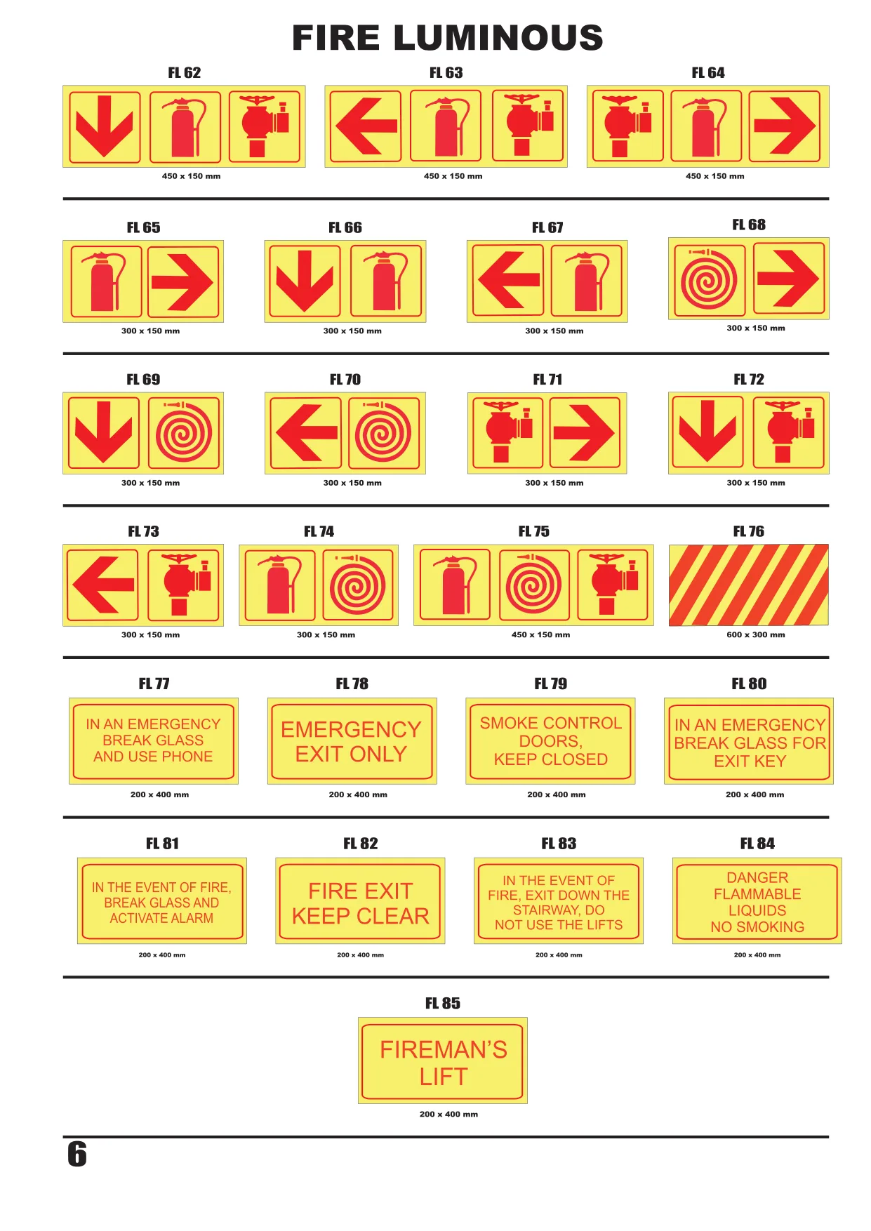 Catalogue page 7 — Fire Luminous