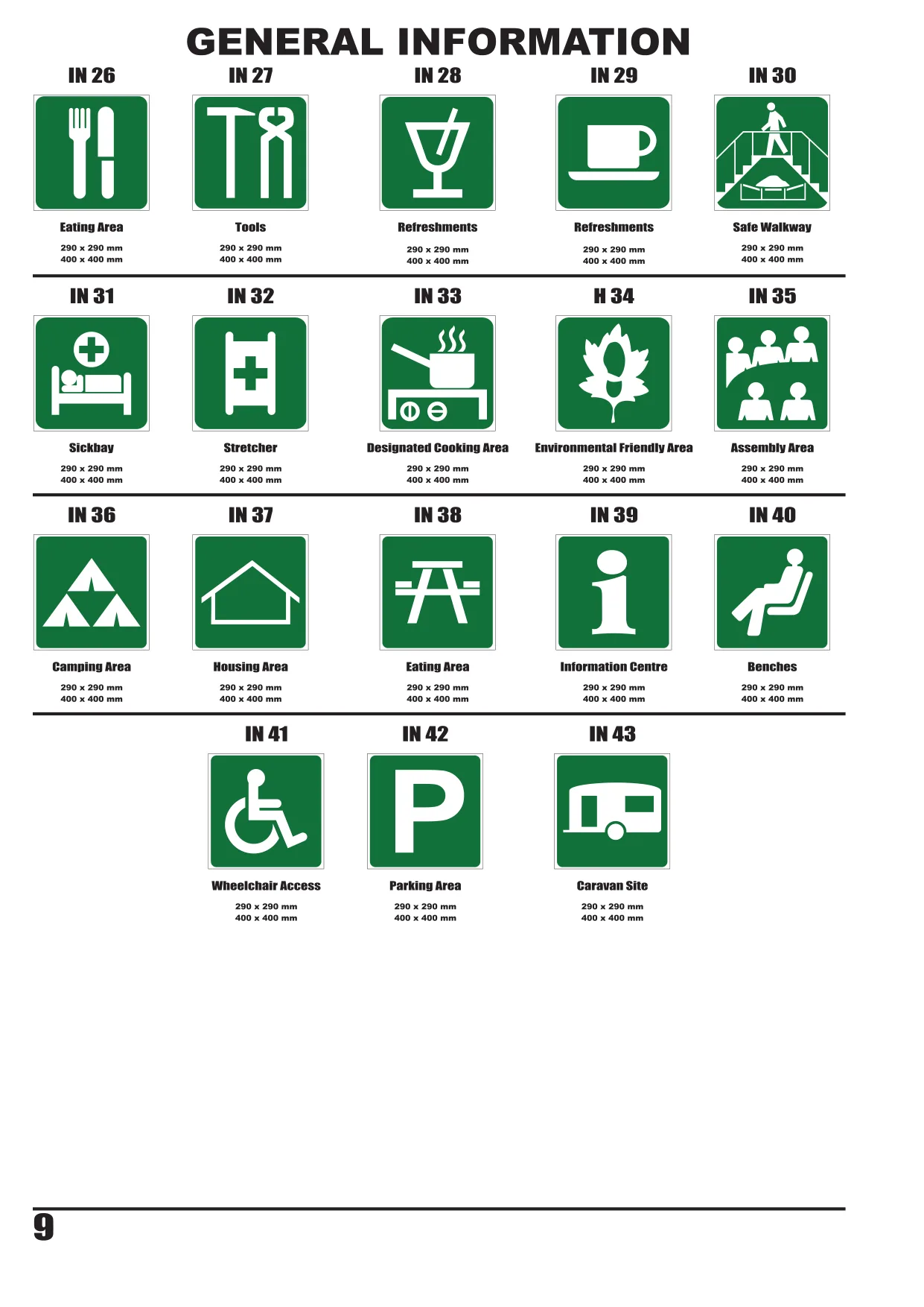 Catalogue page 10 — General Information