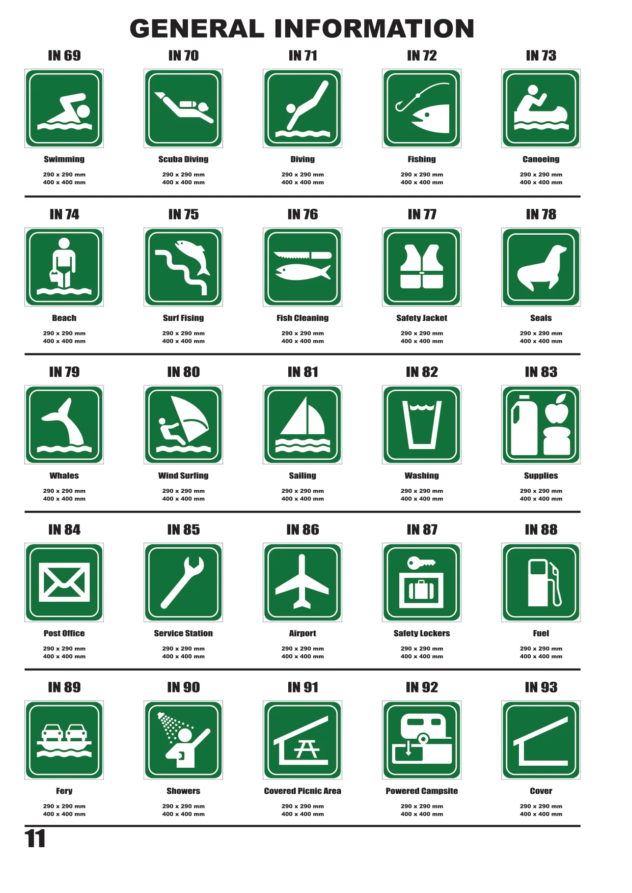 Catalogue page 12 — General Information