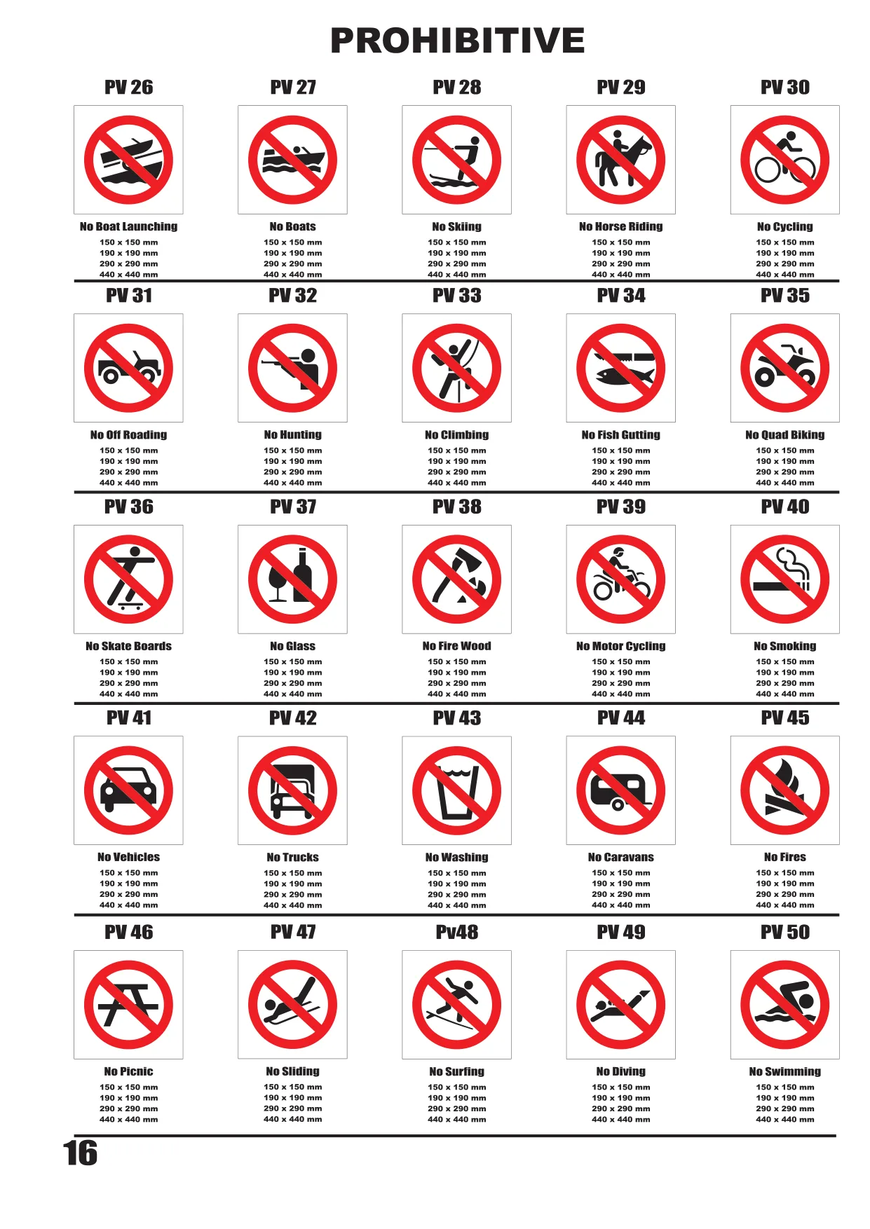 Catalogue page 17 — Prohibitive