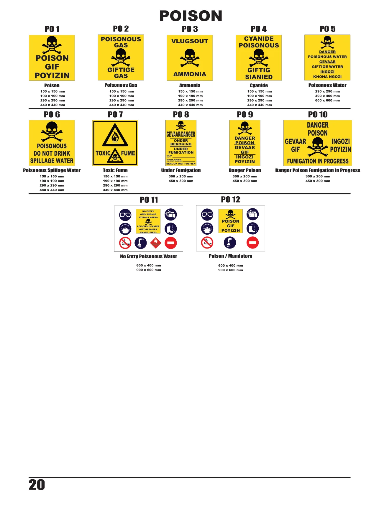 Catalogue page 21 — Poison