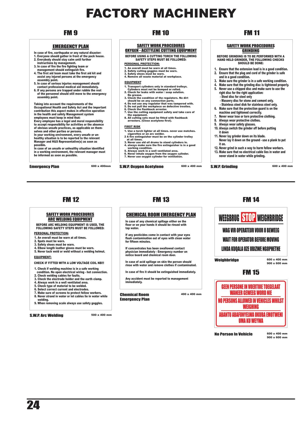 Catalogue page 25 — Factory Machinery
