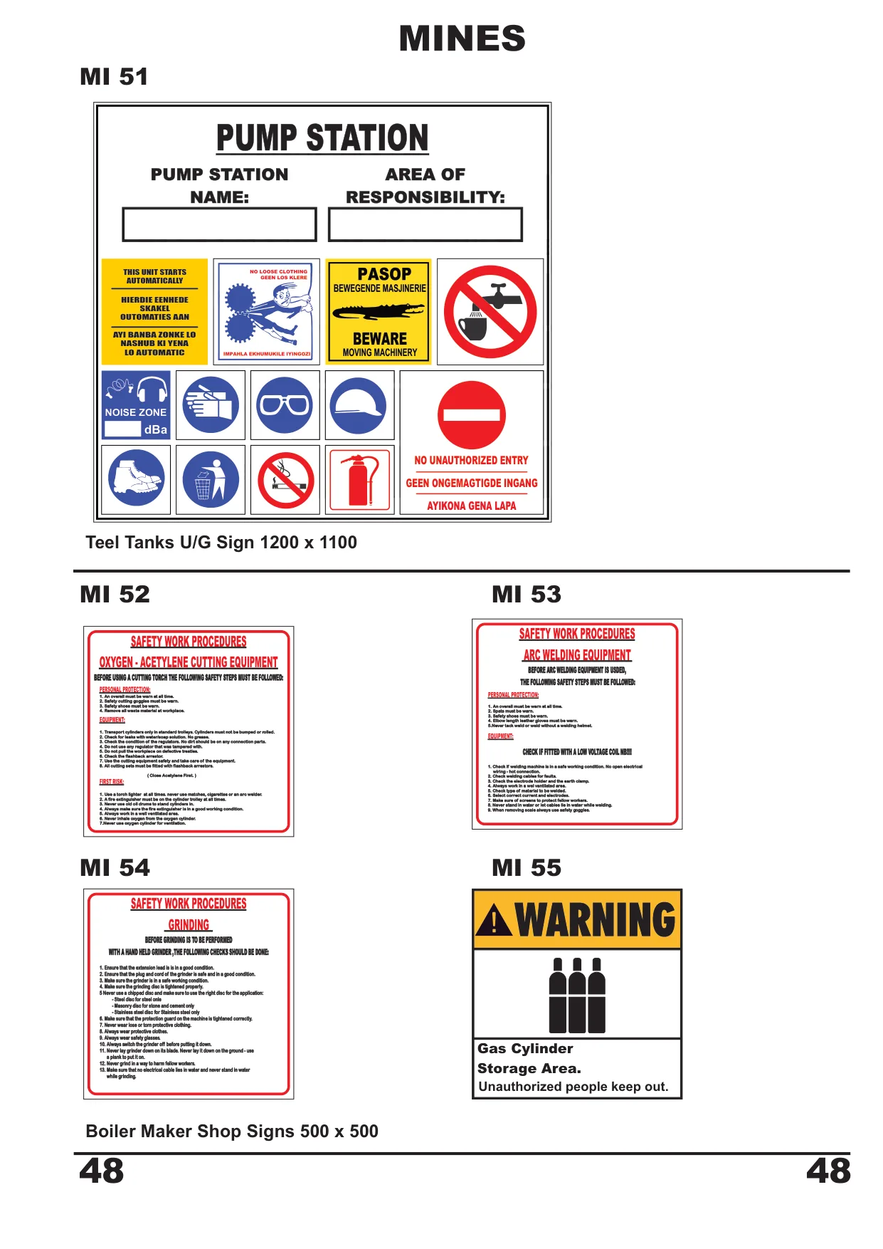 Catalogue page 49 — Mines