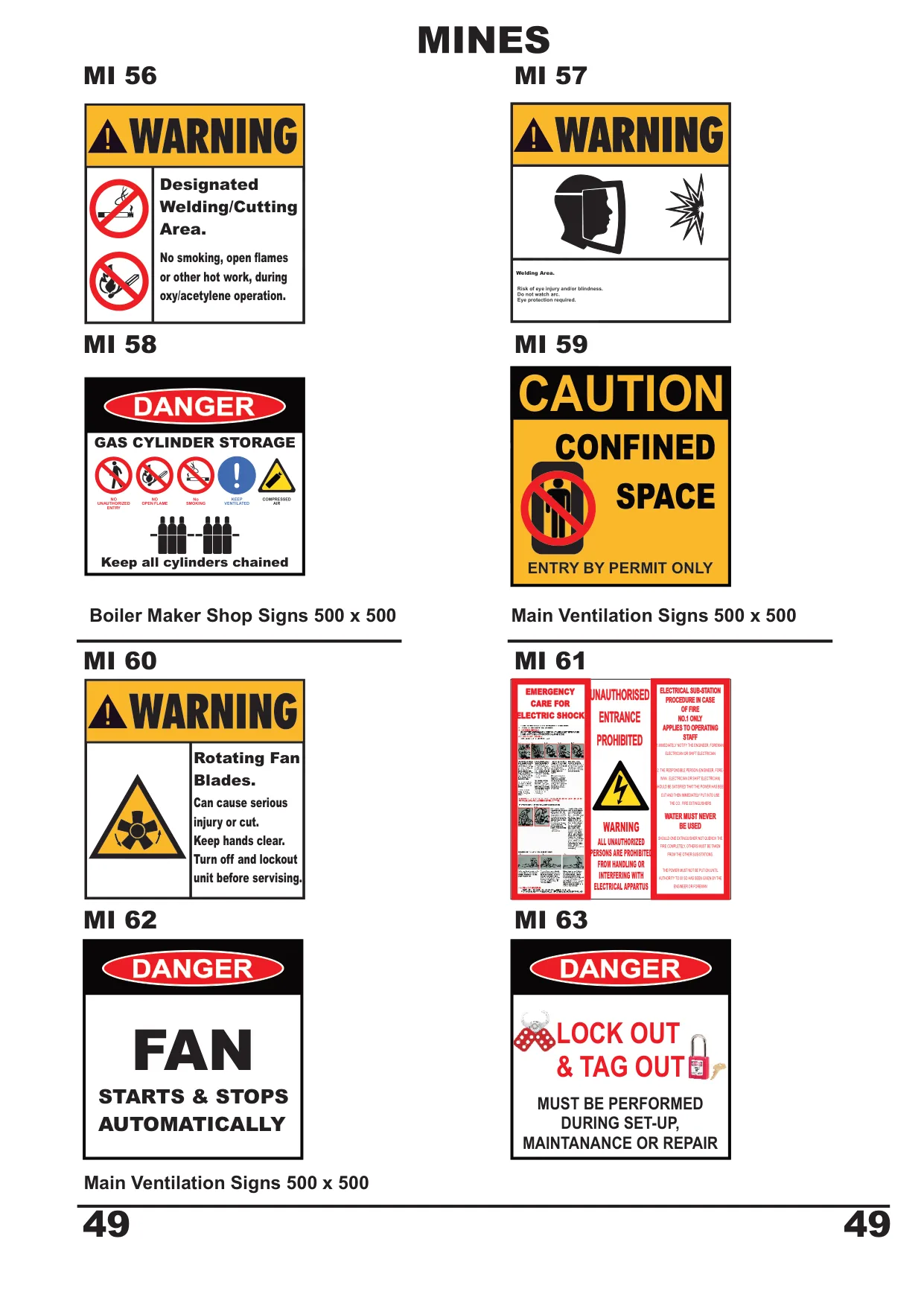 Catalogue page 50 — Mines