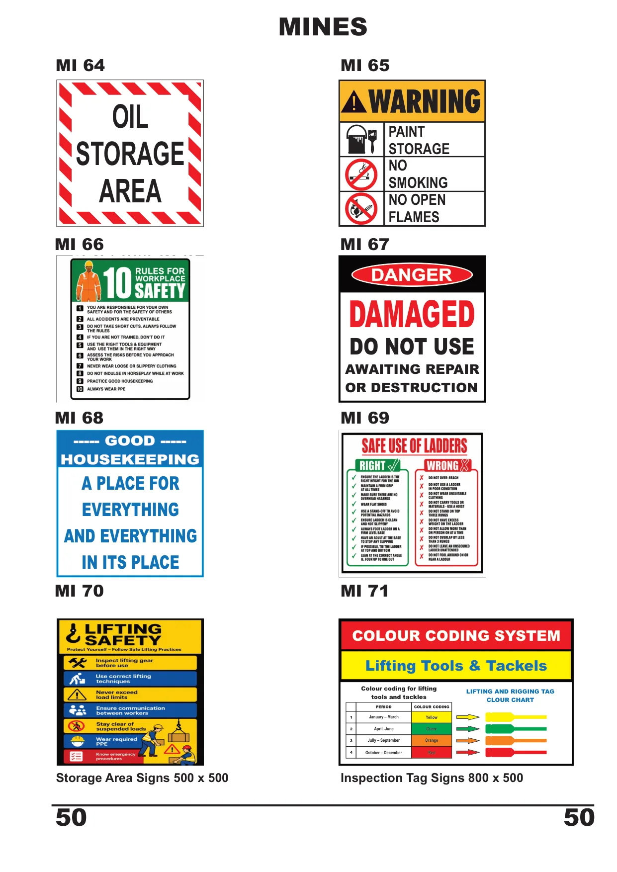 Catalogue page 51 — Mines